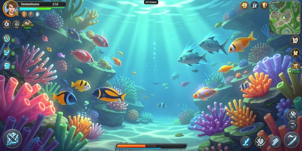 Menampilkan antarmuka game yang menarik dan user-friendly.