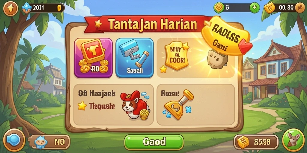 Tampilan awal yang menarik dan intuitif.